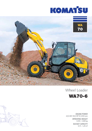 Wielladers Komatsu WA70-6