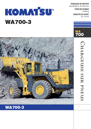 Wielladers Komatsu WA700-3