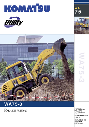Wielladers Komatsu WA75-3 Fleet