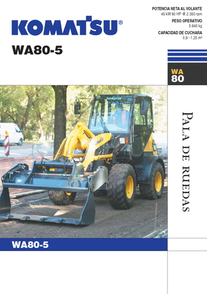 Wielladers Komatsu WA80-5