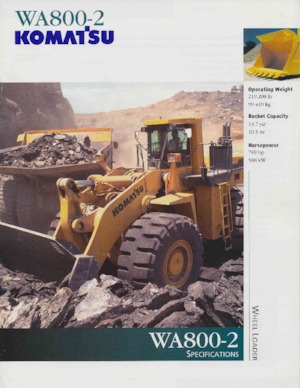 Wielladers Komatsu WA 800-2