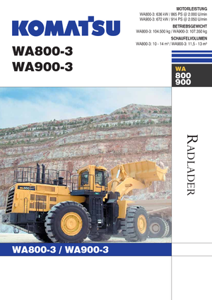 Wielladers Komatsu WA800-3