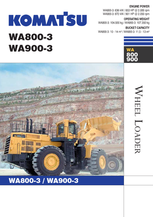 Wielladers Komatsu WA900-3
