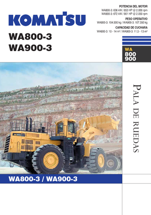Wielladers Komatsu WA800-3