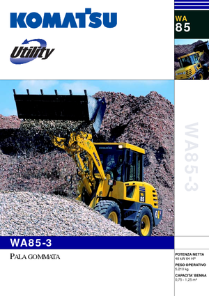 Wielladers Komatsu WA85-3