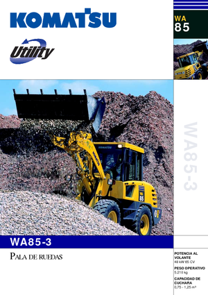 Wielladers Komatsu WA85-3