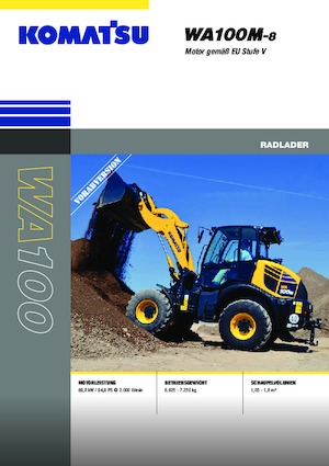 Wielladers Komatsu WA100M-8E0