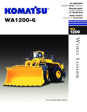 Wielladers Komatsu WA1200-6