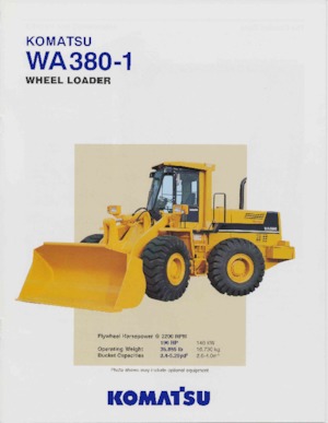 Wielladers Komatsu WA380-1