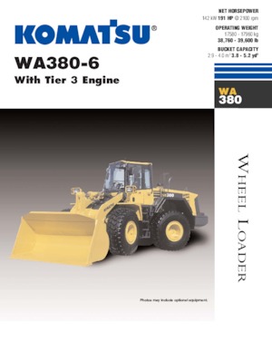 Wielladers Komatsu WA380-6