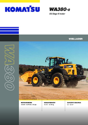 Wielladers Komatsu WA380-8E0