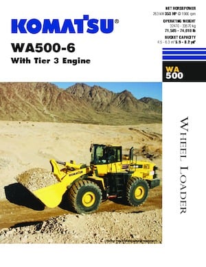 Wielladers Komatsu WA500-6