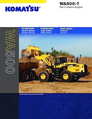 Wielladers Komatsu WA500-7