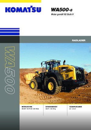 Wielladers Komatsu WA500-8