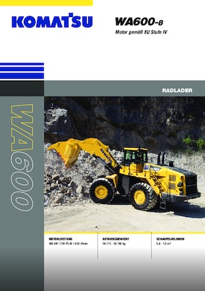 Wielladers Komatsu WA600-8