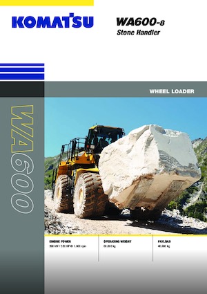 Wielladers Komatsu WA600-8