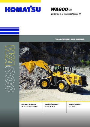 Wielladers Komatsu WA600-8