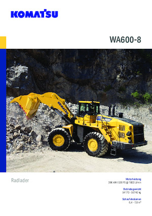 Wielladers Komatsu WA600-8E0