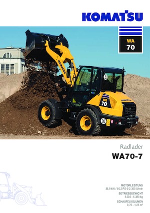 Wielladers Komatsu WA70-7 