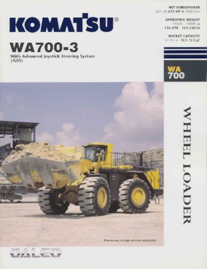 Wielladers Komatsu WA700-3
