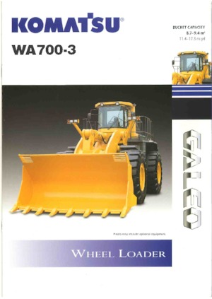 Wielladers Komatsu WA700-3A