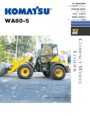 Wielladers Komatsu WA80-5