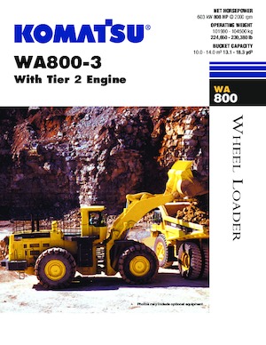 Wielladers Komatsu WA800-3