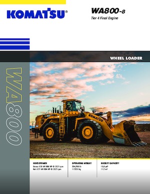 Wielladers Komatsu WA800-8E0