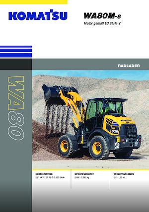 Wielladers Komatsu WA80M-8E0