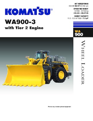 Wielladers Komatsu WA900-3