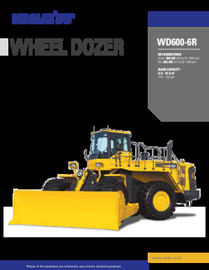 Wiel dozer Komatsu WD600-6R