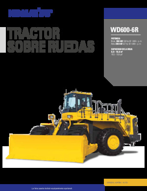 Wiel dozer Komatsu WD600-6R
