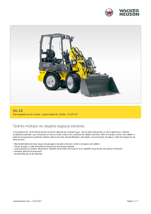 Wielladers Wacker Neuson WL 18