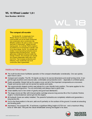 Wielladers Wacker Neuson WL 18