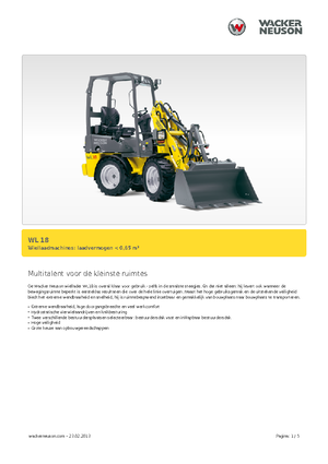 Wielladers Wacker Neuson WL 18