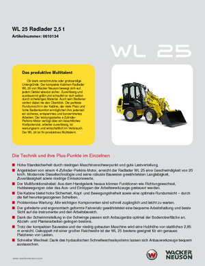 Wielladers Wacker Neuson WL25
