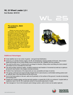 Wielladers Wacker Neuson WL25
