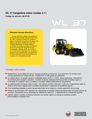 Wielladers Wacker Neuson WL 37