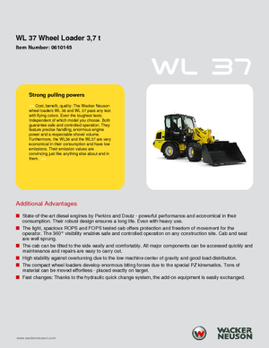 Wielladers Wacker Neuson WL 37