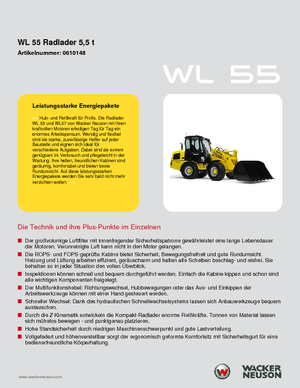 Wielladers Wacker Neuson WL 55