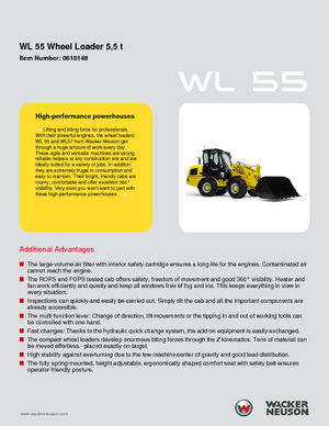 Wielladers Wacker Neuson WL 55
