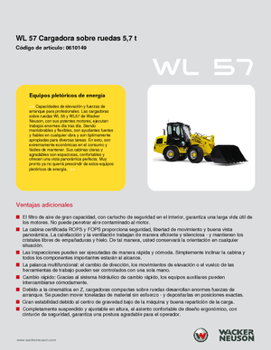 Wielladers Wacker Neuson WL 57