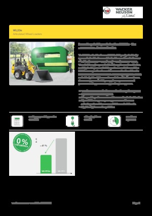Electrische wielladers Wacker Neuson WL20 e