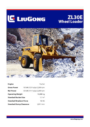 Wielladers Liugong ZL30E 