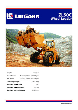 Wielladers Liugong ZL50C 
