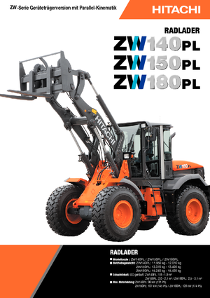 Wielladers Hitachi ZW 180 PL