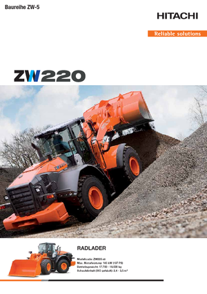Wielladers Hitachi ZW 220-5