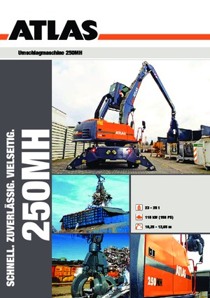 Mobiele graafmachines Atlas 250 MH