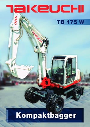 Mobiele graafmachines Takeuchi TB 175 W