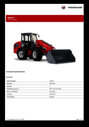 Wielladers Weidemann 3080 LP T